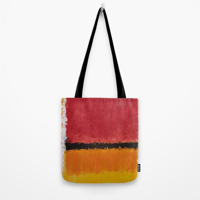 Untitled After Rothko Low Poly Geometric Triangles Tote Bag Gallery Image 2
