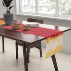 Untitled After Rothko Low Poly Geometric Triangles Table Runner Gallery Image 2