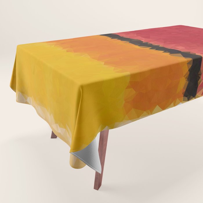 Untitled After Rothko Low Poly Geometric Triangles Tablecloth Gallery Image 1