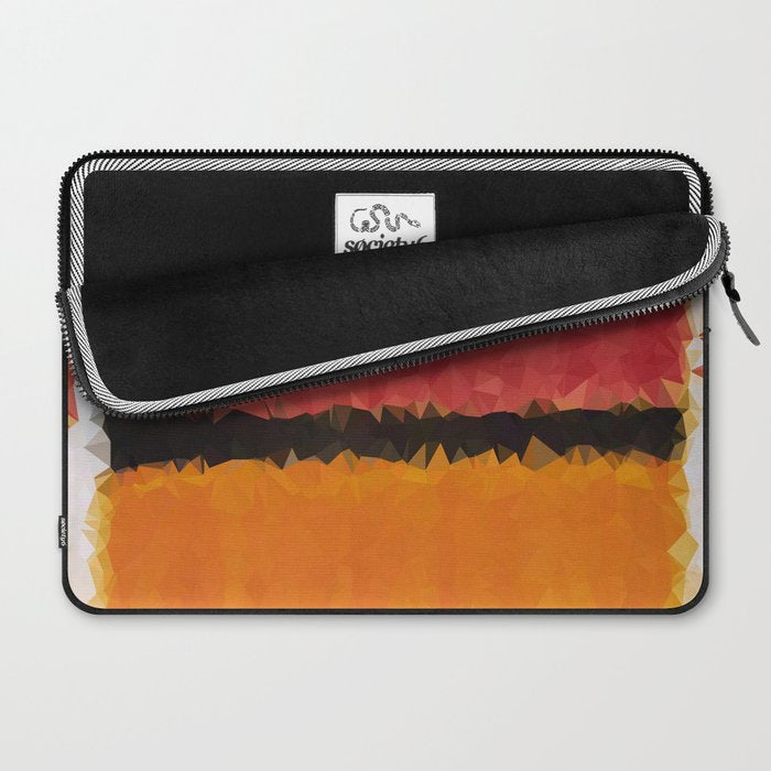Untitled After Rothko Low Poly Geometric Triangles Laptop Sleeve Gallery Image 2