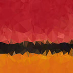 Untitled After Rothko Low Poly Geometric Triangles Coffee Mug Gallery Image 2