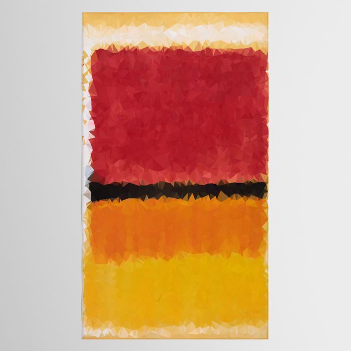 Untitled After Rothko Low Poly Geometric Triangles Tablecloth Gallery Image 2