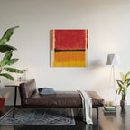 Untitled After Rothko Low Poly Geometric Triangles Wood Wall Art Gallery Image 2