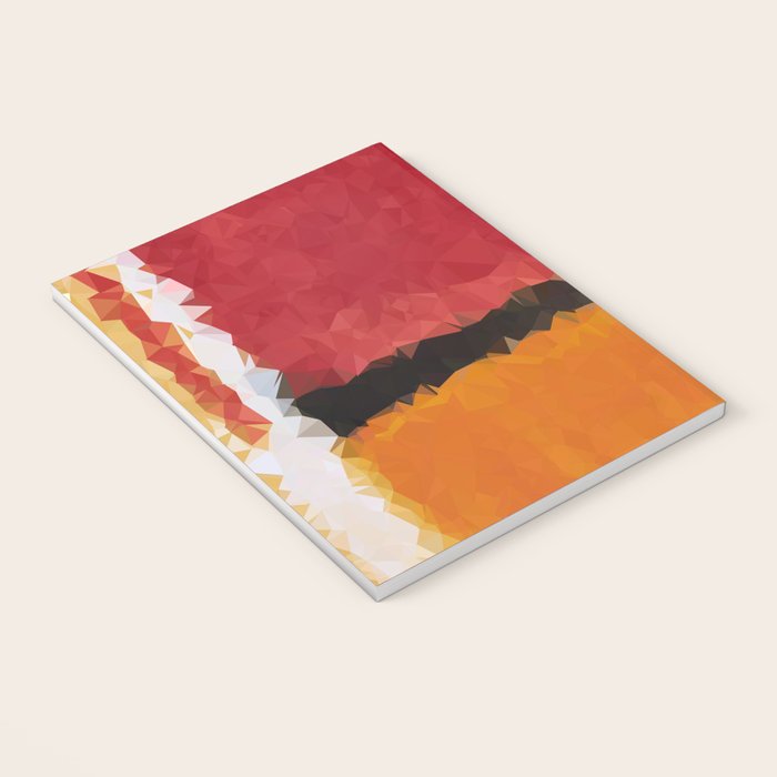 Untitled After Rothko Low Poly Geometric Triangles Notebook Gallery Image 3
