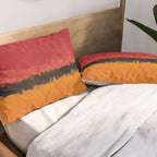 Untitled After Rothko Low Poly Geometric Triangles Pillow Sham Gallery Image 2