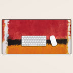 Untitled After Rothko Low Poly Geometric Triangles Desk Mat Gallery Image 1