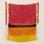 Untitled After Rothko Low Poly Geometric Triangles Wall Tapestry Gallery Image 4