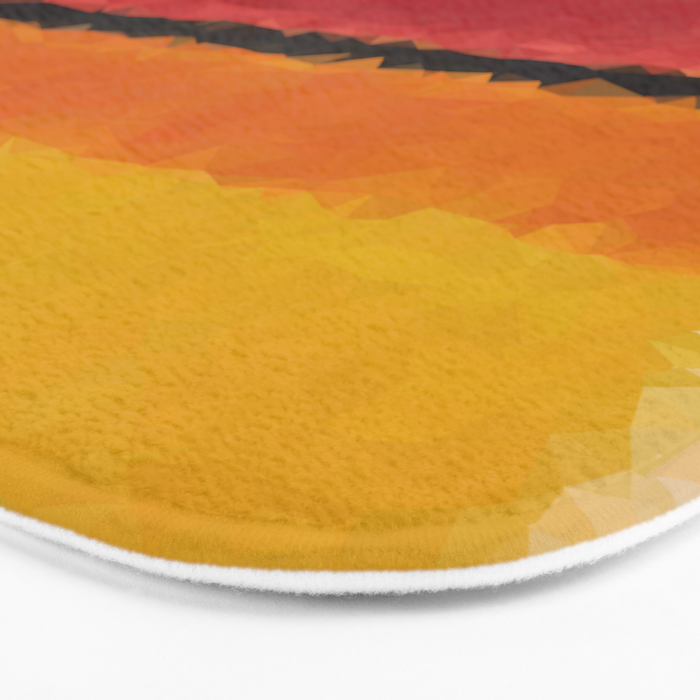 Untitled After Rothko Low Poly Geometric Triangles Bath Mat Gallery Image 3