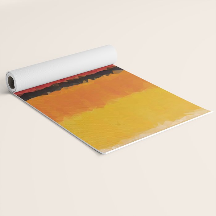 Untitled After Rothko Low Poly Geometric Triangles Yoga Mat Gallery Image 2