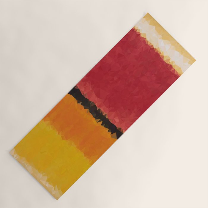 Untitled After Rothko Low Poly Geometric Triangles Yoga Mat Gallery Image 1