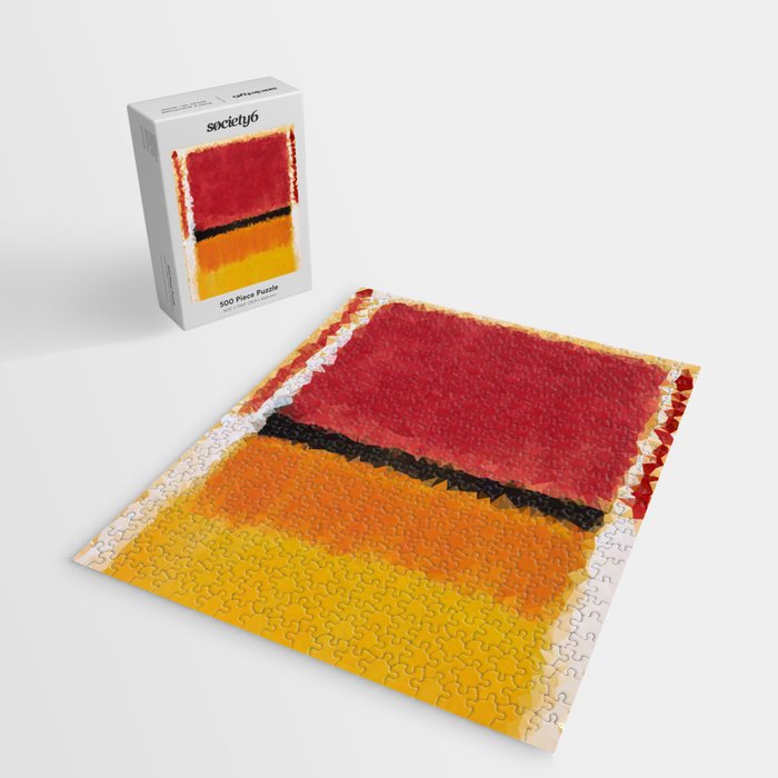 Untitled After Rothko Low Poly Geometric Triangles Jigsaw Puzzle Gallery Image 2