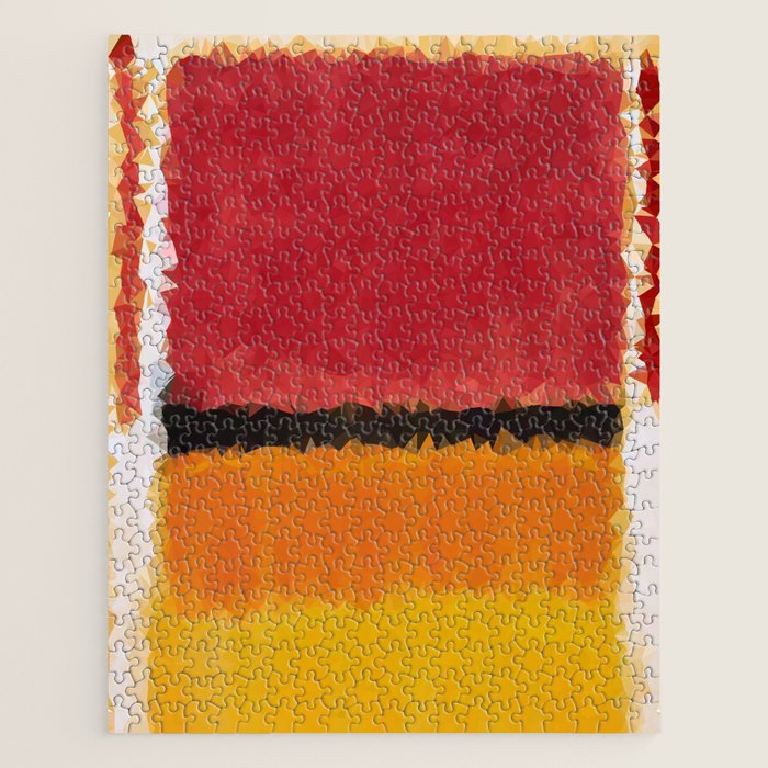 Untitled After Rothko Low Poly Geometric Triangles Jigsaw Puzzle Gallery Image 1
