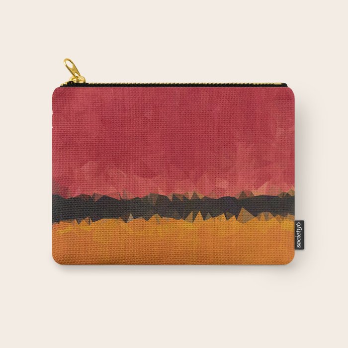 Untitled After Rothko Low Poly Geometric Triangles Carry All Pouch Gallery Image 1
