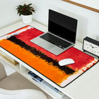 Untitled After Rothko Low Poly Geometric Triangles Desk Mat Gallery Image 2