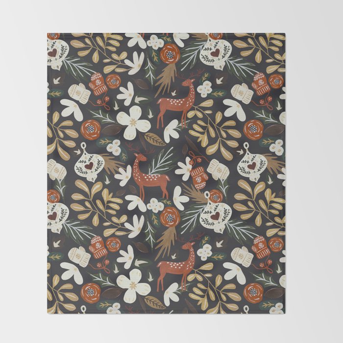 Christmas holiday night III Throw Blanket Gallery Image 2