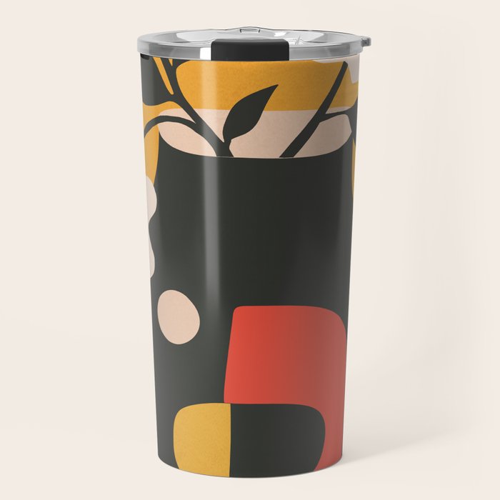 Geometric Blossom 1 Travel Mug Gallery Image 1