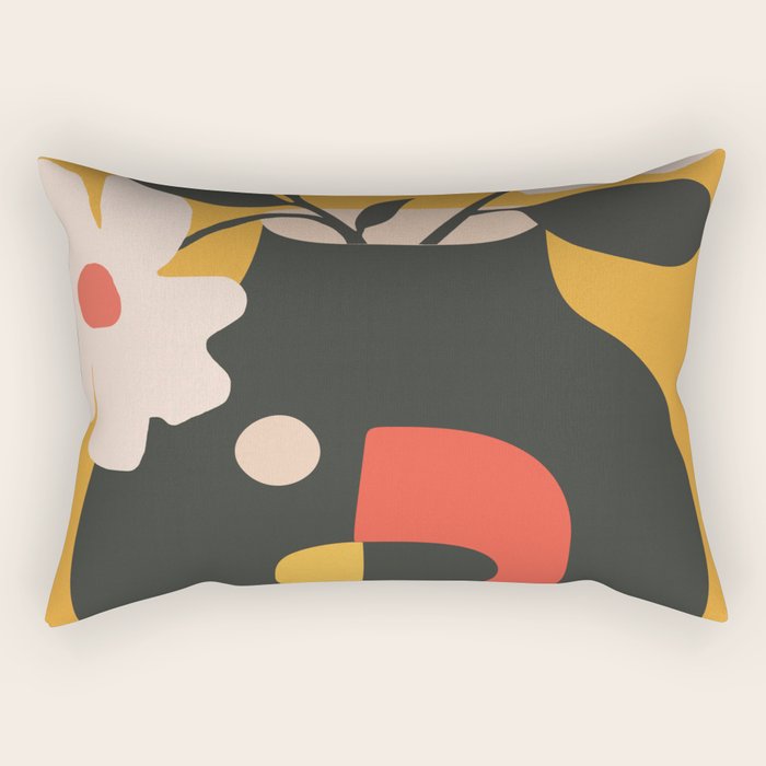 Geometric Blossom 1 Rectangular Pillow Gallery Image 1