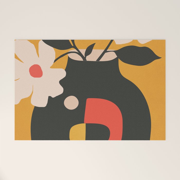 Geometric Blossom 1 Welcome Mat Gallery Image 1