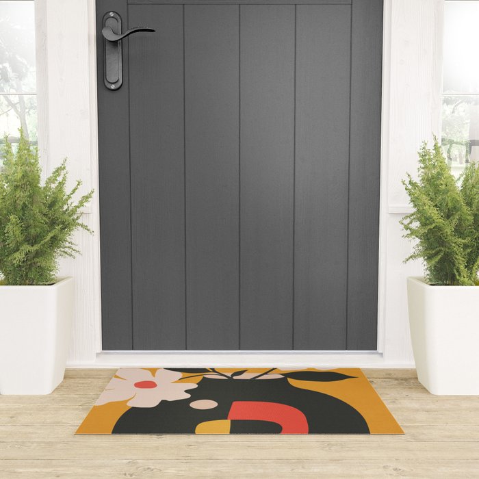 Geometric Blossom 1 Welcome Mat Gallery Image 3