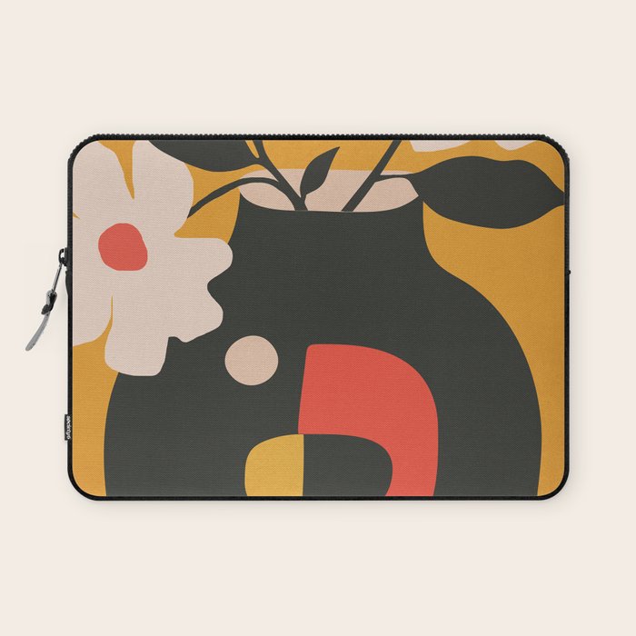 Geometric Blossom 1 Laptop Sleeve Gallery Image 1