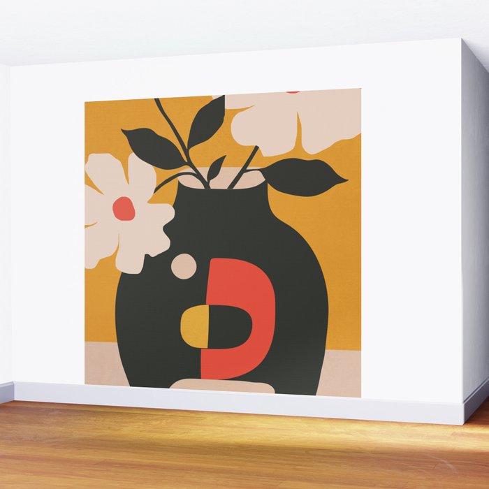 Geometric Blossom 1 Wall Mural Gallery Image 2