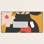 Geometric Blossom 1 Desk Mat Gallery Image 1
