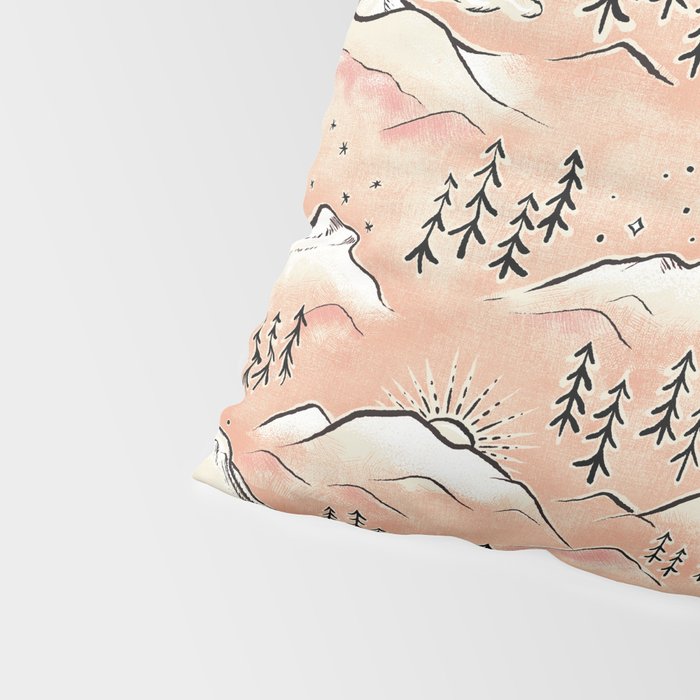 Monte Vista - peach Pillow Sham Gallery Image 4