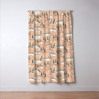 Monte Vista - peach Window Curtain Gallery Image 3