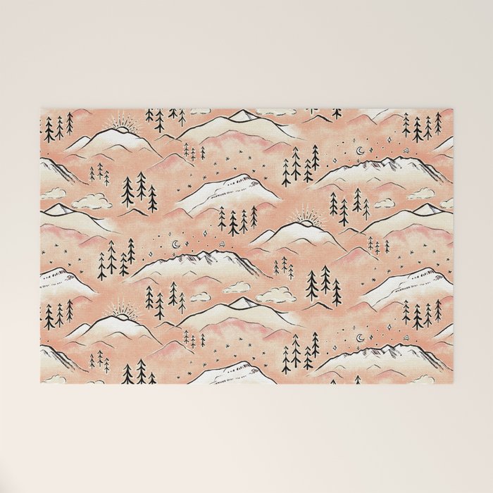 Monte Vista - peach Welcome Mat Gallery Image 1