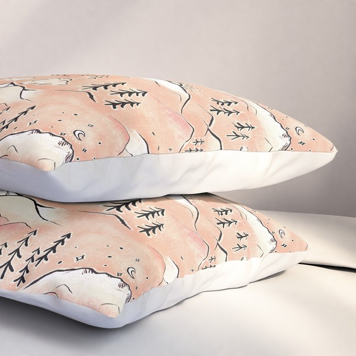 Monte Vista - peach Pillow Sham Gallery Image 3