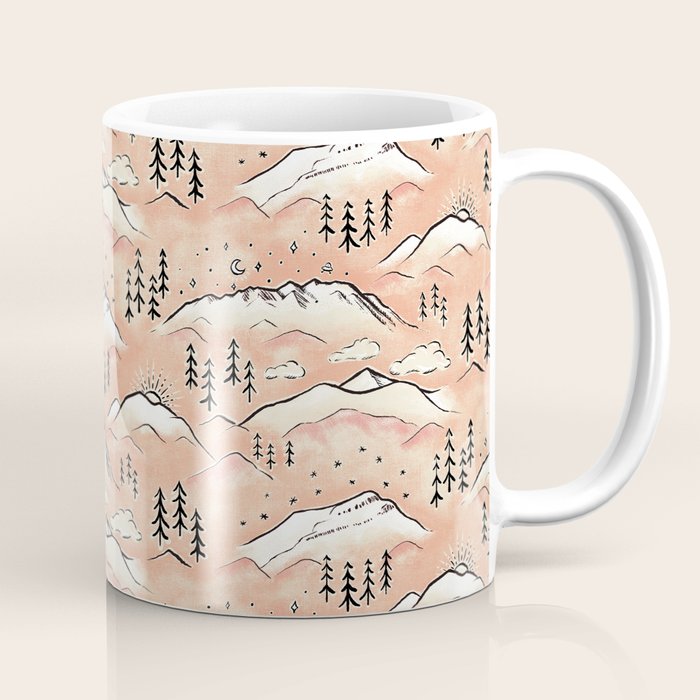 Monte Vista - peach Coffee Mug Gallery Image 1