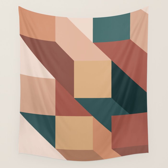 Maximalist Geometric 06A Wall Tapestry Gallery Image 1