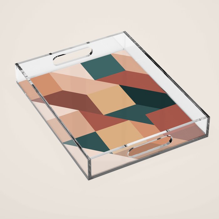 Maximalist Geometric 06A Acrylic Tray Gallery Image 1