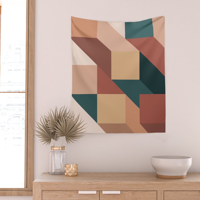 Maximalist Geometric 06A Wall Tapestry Gallery Image 2