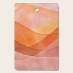 Modern Abstract Art Print - Watercolor Mountain #8 Cutting Board Gallery Image 1