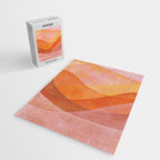 Modern Abstract Art Print - Watercolor Mountain #8 Jigsaw Puzzle Gallery Image 2