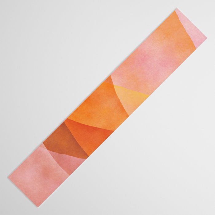 Modern Abstract Art Print - Watercolor Mountain #8 Table Runner Gallery Image 3