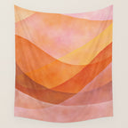 Modern Abstract Art Print - Watercolor Mountain #8 Wall Tapestry Gallery Image 4