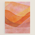 Modern Abstract Art Print - Watercolor Mountain #8 Jigsaw Puzzle Gallery Image 1