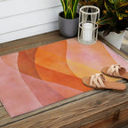 Modern Abstract Art Print - Watercolor Mountain #8 Outdoor Rug Gallery Image 2