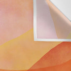 Modern Abstract Art Print - Watercolor Mountain #8 Wall Tapestry Gallery Image 3