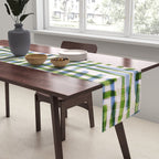 Abstract Linocut Pattern #8 Table Runner Gallery Image 2