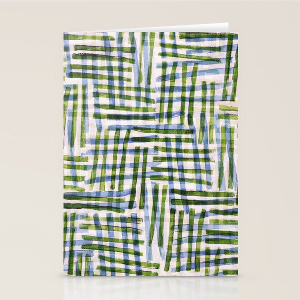 Abstract Linocut Pattern #8 Stationery Card Gallery Image 1