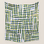 Abstract Linocut Pattern #8 Wall Tapestry Gallery Image 4