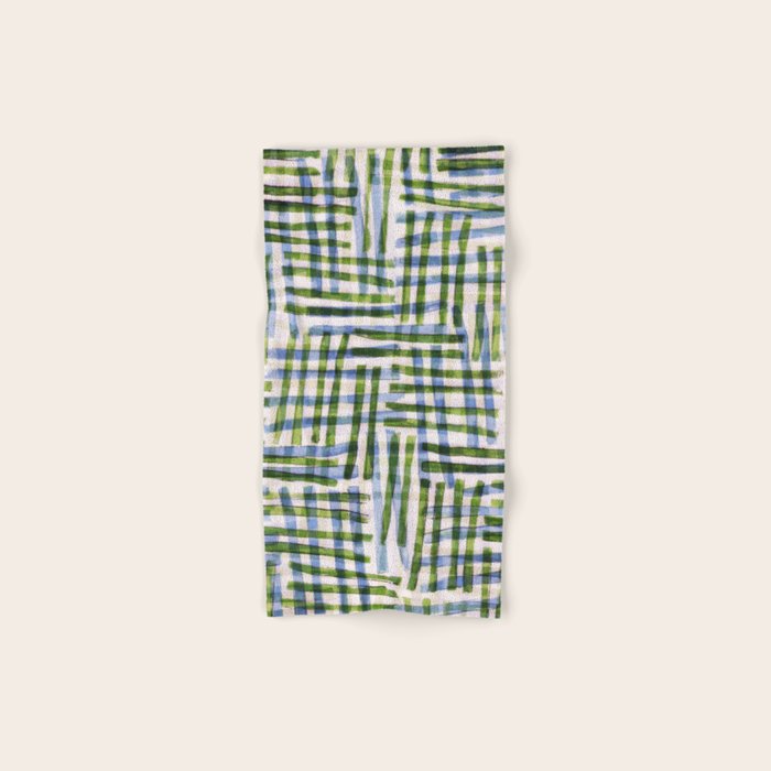 Abstract Linocut Pattern #8 Bath Towel Gallery Image 1