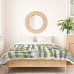 Abstract Linocut Pattern #8 Duvet Cover Gallery Image 3