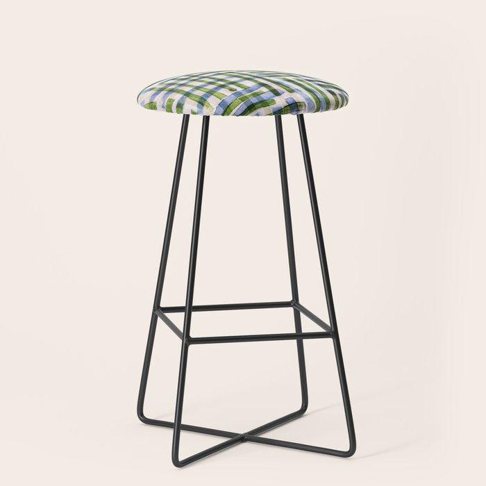 Abstract Linocut Pattern #8 Stool Gallery Image 1