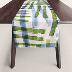 Abstract Linocut Pattern #8 Table Runner Gallery Image 1