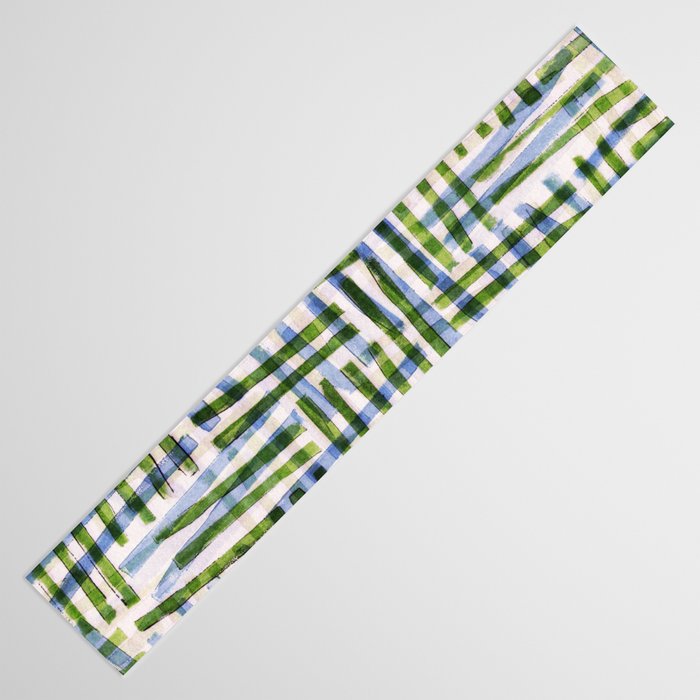 Abstract Linocut Pattern #8 Table Runner Gallery Image 3