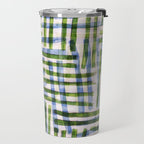 Abstract Linocut Pattern #8 Travel Mug Gallery Image 2